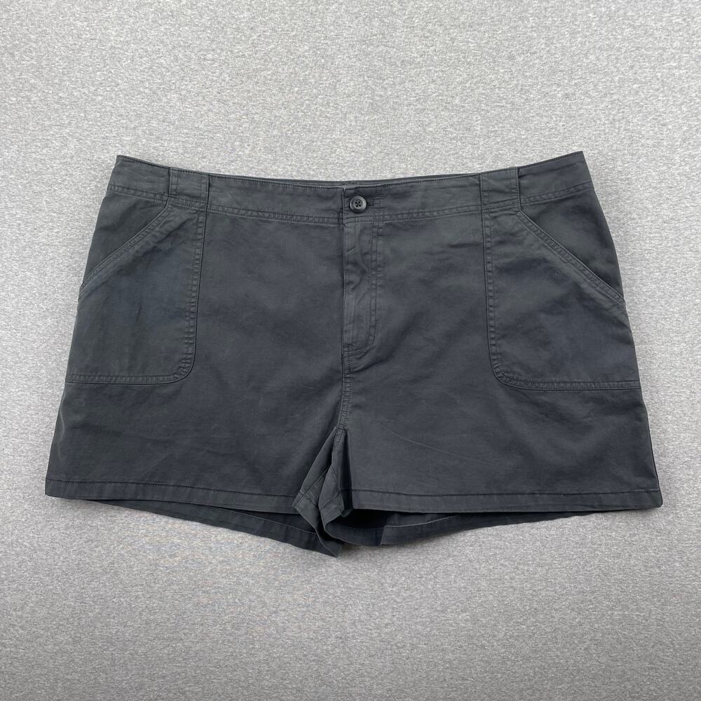 BP Nordstrom Shorts Womens Sz 20 Dark Gray High Rise Utility Cotton Blend Casual